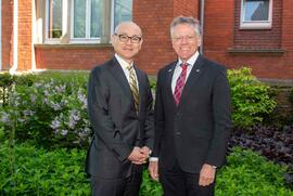 Neuer japanischer Generalkonsul Yoshitaka Tsunoda auf Antrittsbesuch bei Landrat Petrauschke
