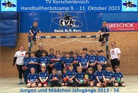Anmeldungen für das Handball-Herbstcamp 2023 des TVK sind ab sofort möglich